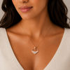 The Crystal-Fill Radiant 2 Heart Pendant